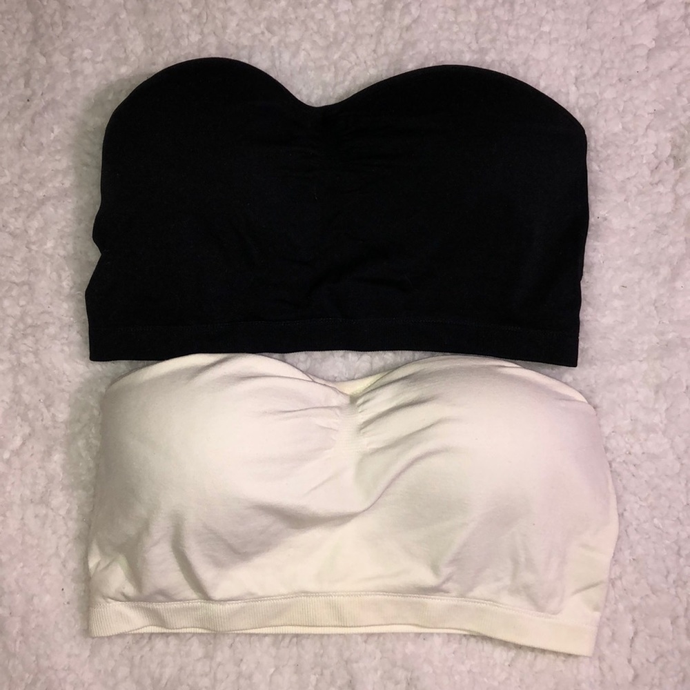 1 black & 1 white large bandeau